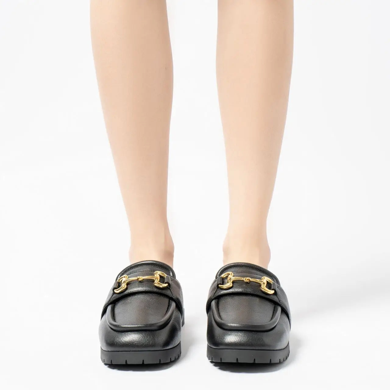 Gucci Horsebit Leather Mule Black
