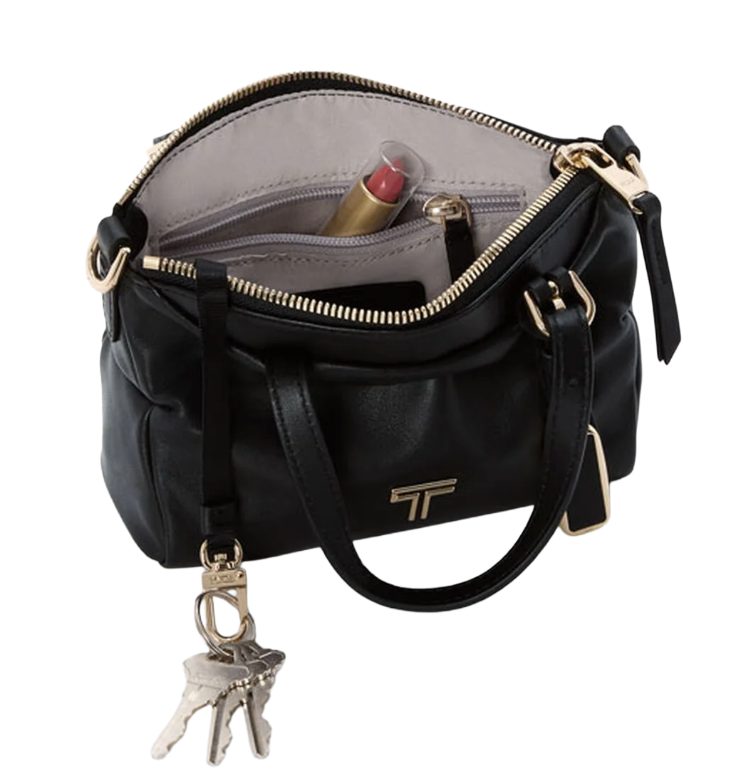 Tumi Voyageur Yuma Mini Tote Bag Black Gold