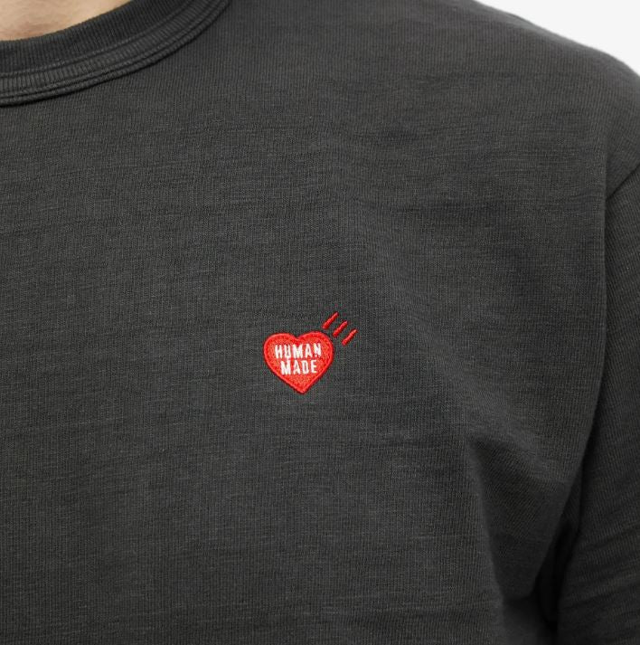 Human Made Heart Badge Slub Tee Black