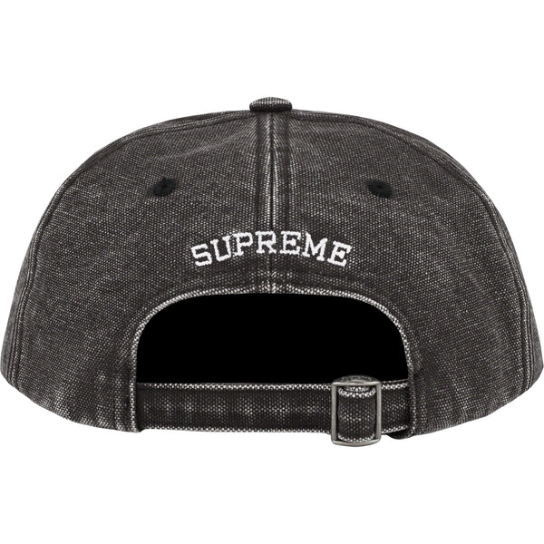 Supreme Pigment Canvas S Logo 6-Panel Black