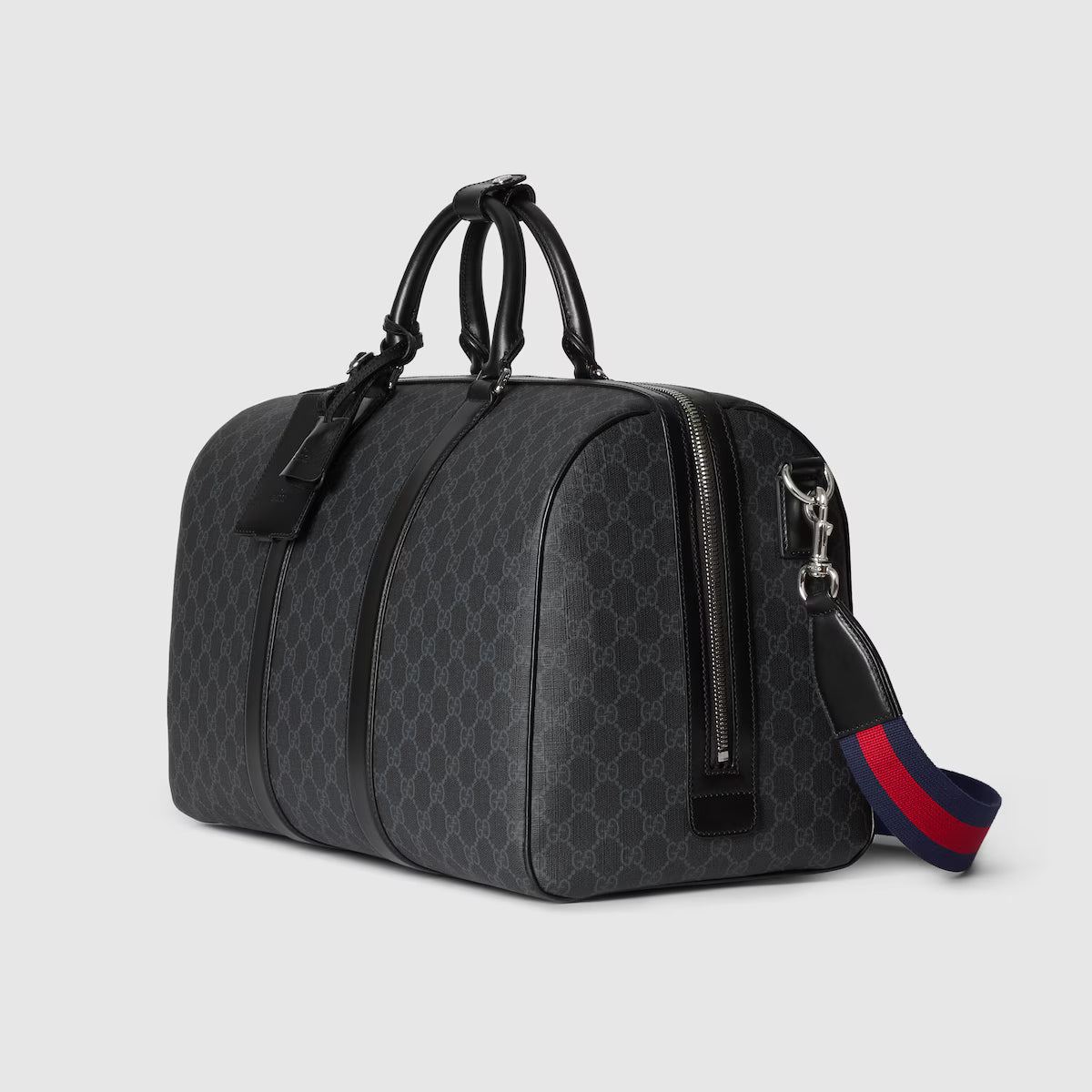 Gucci Luggage Duffle Bag Signature GG Supreme Black (Used)
