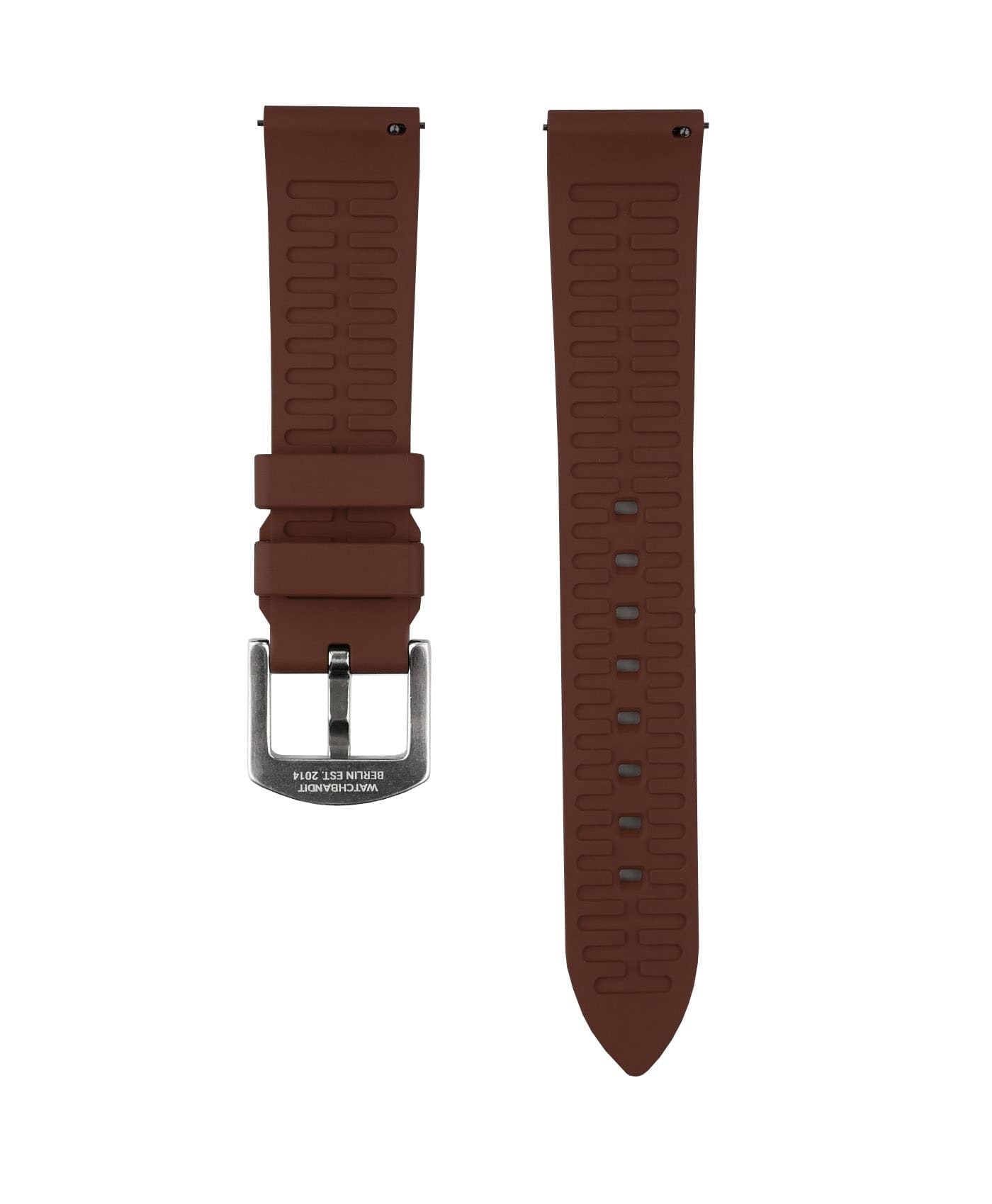 20mm curved strap plain w/ silver buckle