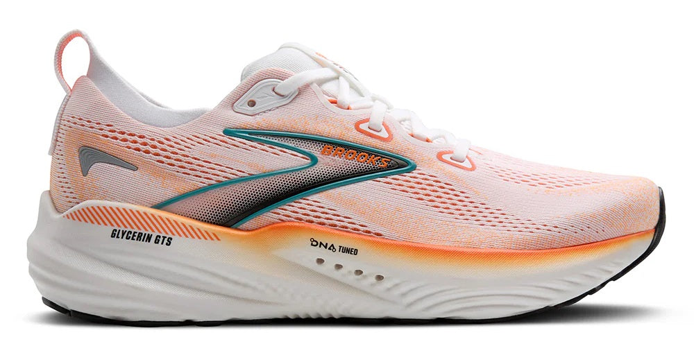 Brooks Glycerin GTS 22 White Orange Green Blue Slate
