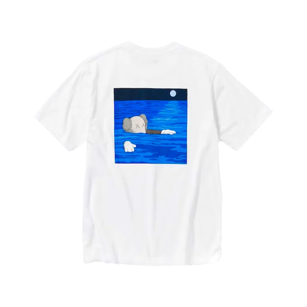Kaws x Uniqlo White Blue Short Sleeve UT