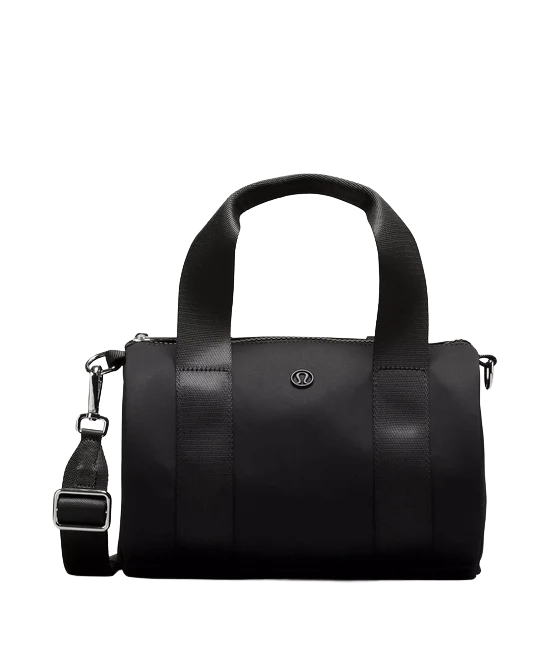 Lululemon Knit Nylon Mini Barrel Duffle Bag Black 5L