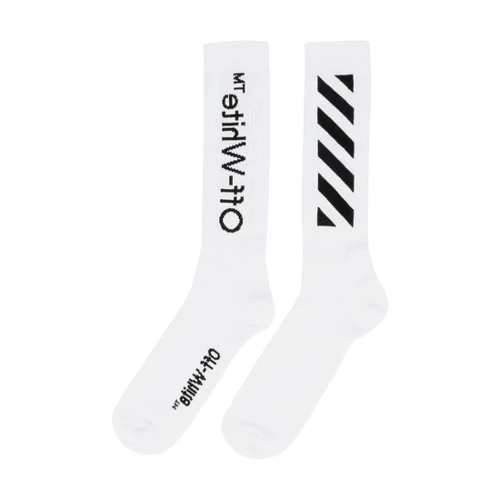 Off White Diag Socks SS19 White/Black