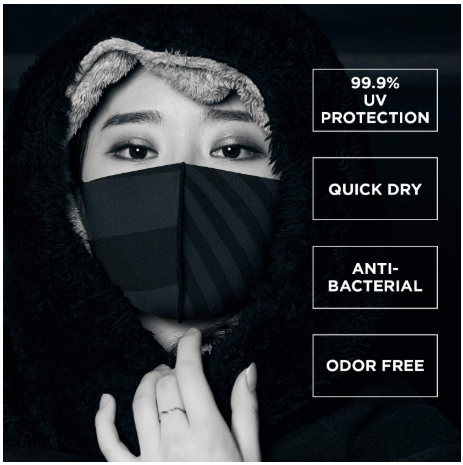 Looka Mask Stripe Gentle Black