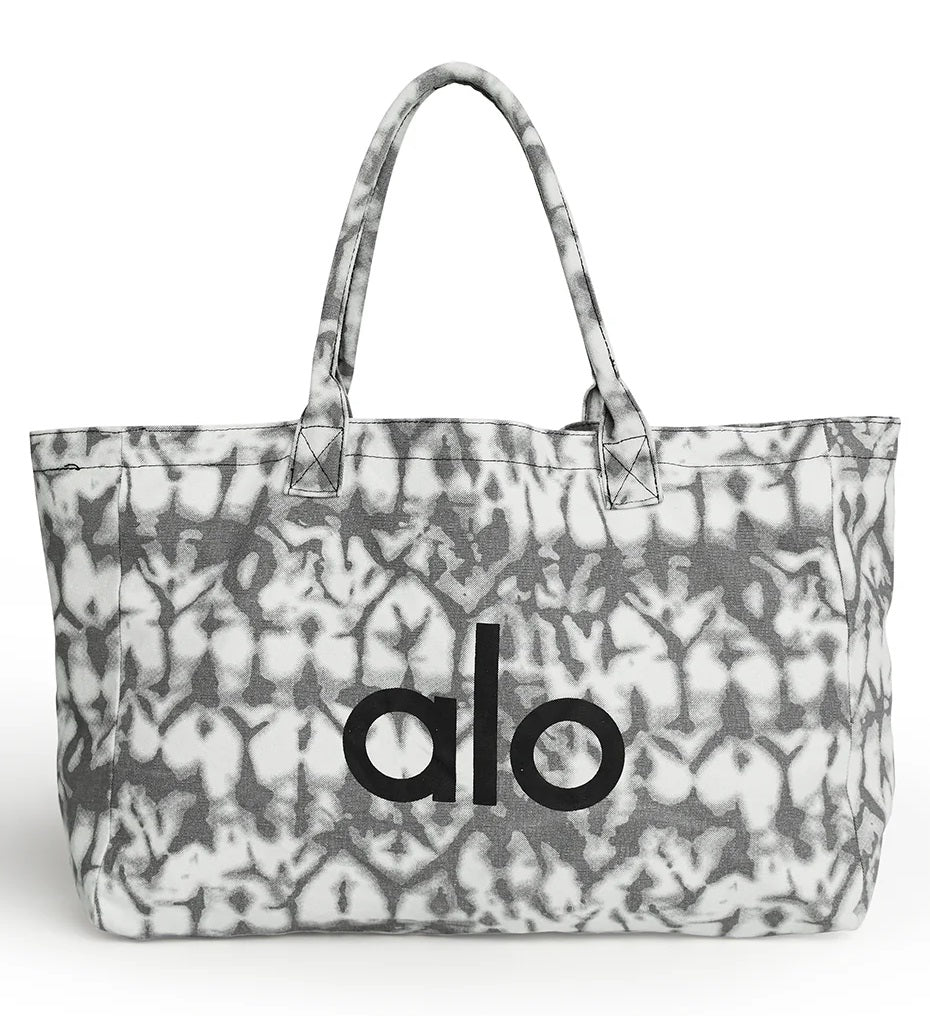 エコバッグ Alo Yoga Iconic Shopper Tote Bag Grey Tiedye Alo Iconic Shopper Tote Grey Tiedye – Gotgoods