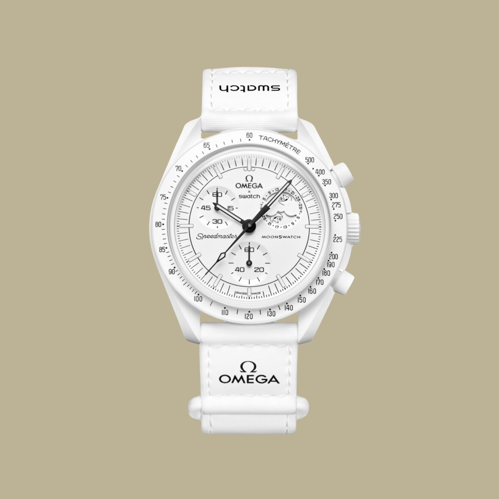 Swatch x Omega Bioceramic Moonswatch Mission To Moonphase Snoopy