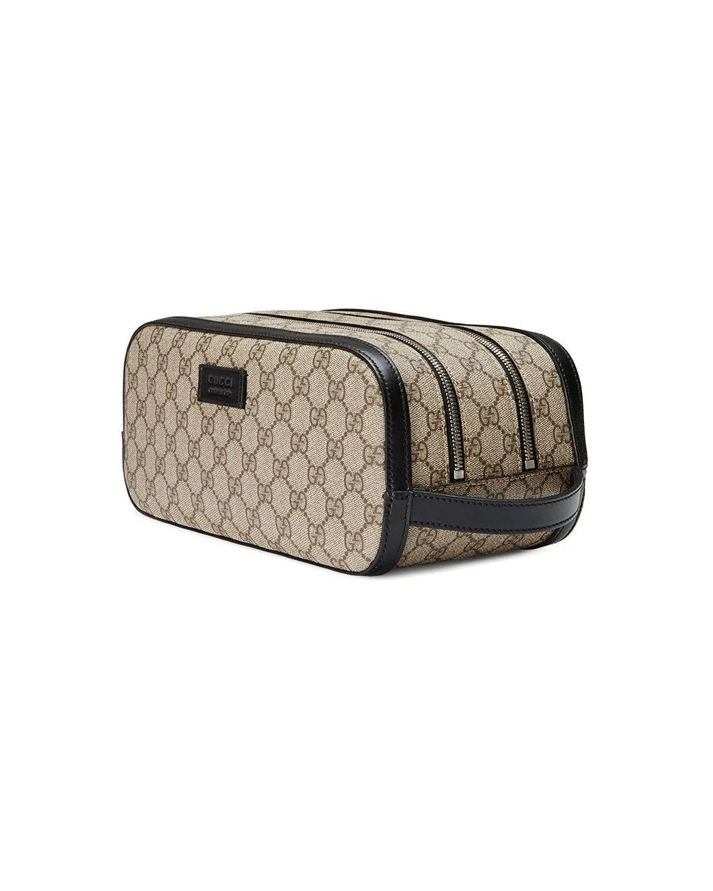 Gucci GG Supreme Double Zip Toiletry Case (Used)