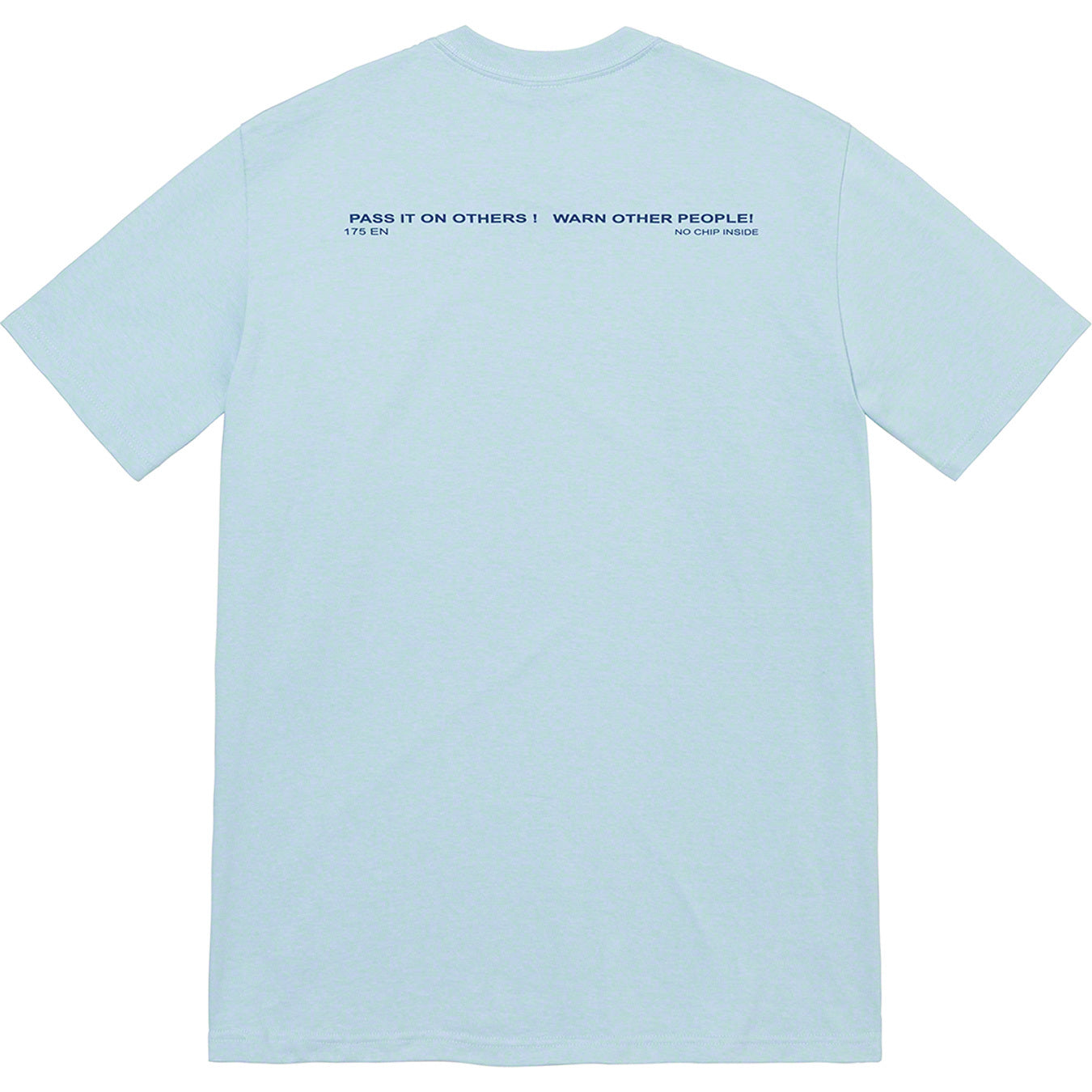 Supreme Warning Tee Dusty Blue