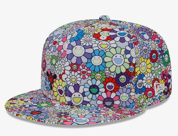 Takashi Murakami x New Era 59FIFTY Ohana Flowers Fitted Cap sz 8