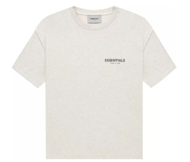Fear of God Essentials Short Sleeve Tee Light Heather Oatmeal