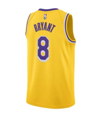 Nike Kobe Bryant Lakers jersey gold