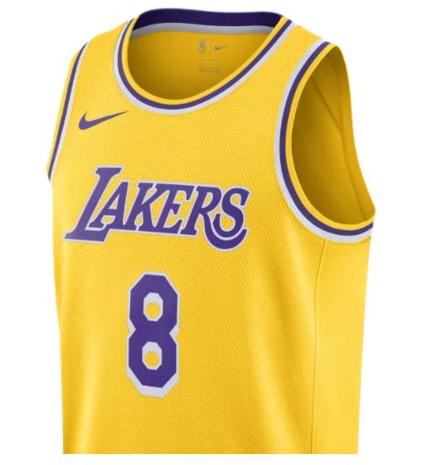 Nike Kobe Bryant Lakers jersey gold
