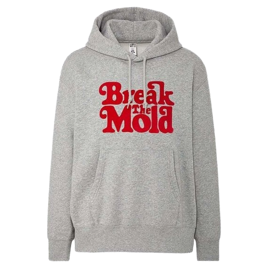 UNIQLO R.A verdy long sleeve hooded sweatshirt grey
