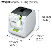Epson LabelWorks LW-1000P Wi-Fi PC-Connectable Label Printer