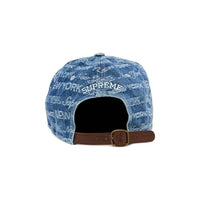 Supreme Multi Type Jacquard Denim 6-Panel Blue