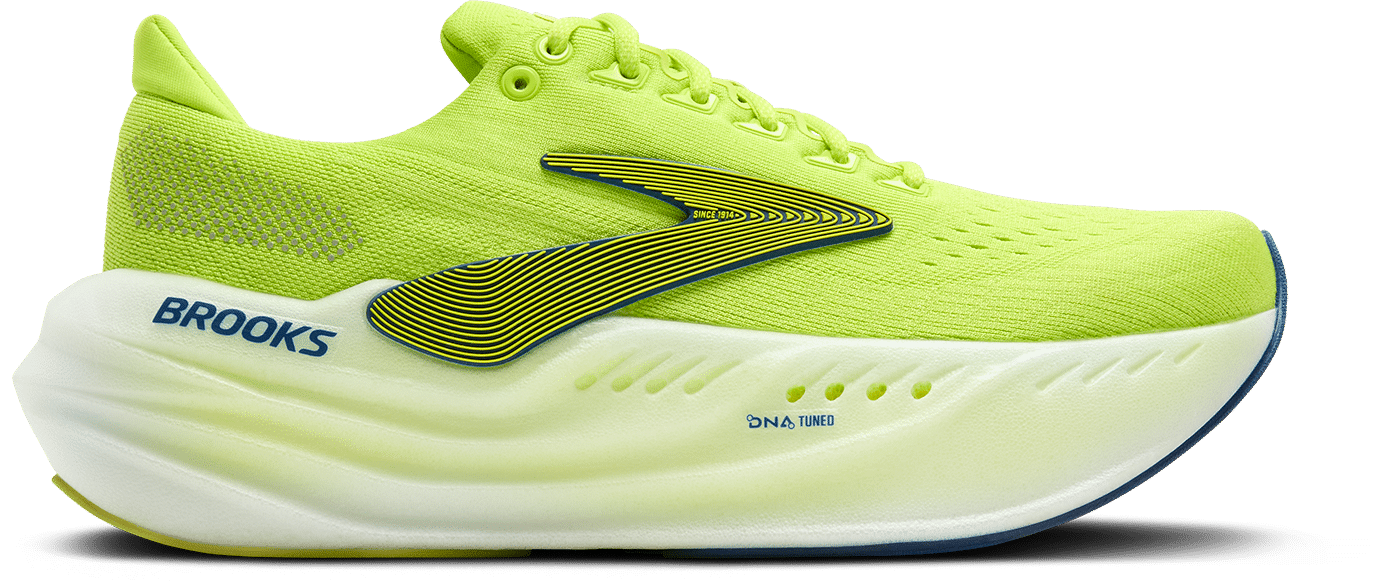 Brooks Glycerin Max Lime Navy Peony White