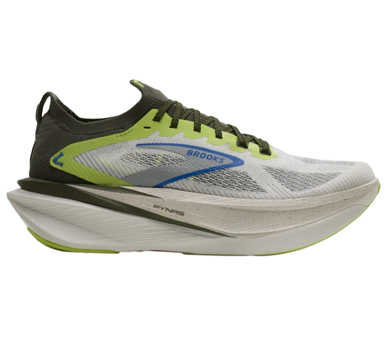 Brooks PYNRS X Hyperion Max 3 Blanc Acid Lime Blue