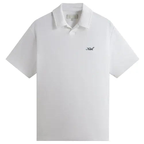 Kith Micro Waffle Drew Polo White