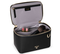 Tumi Voyageur Lex Train Case Crossbody Bag Black Gold
