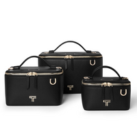 Tumi Voyageur Lex Train Case Crossbody Bag Black Gold