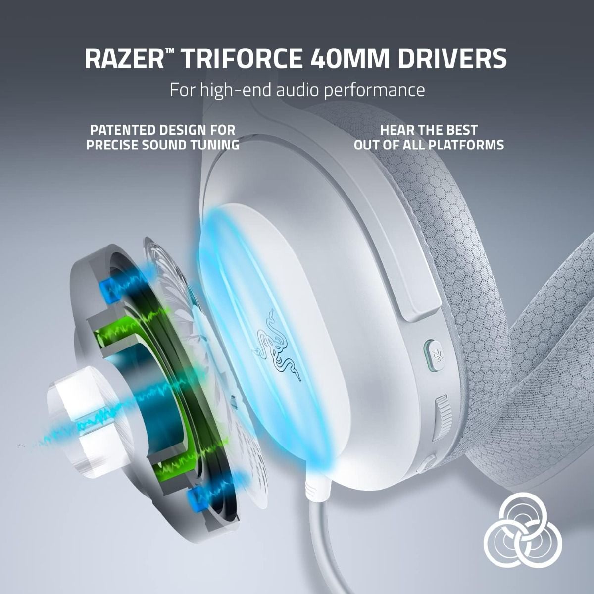 Razer Barracuda X (2022) Wireless Headset Mercury White