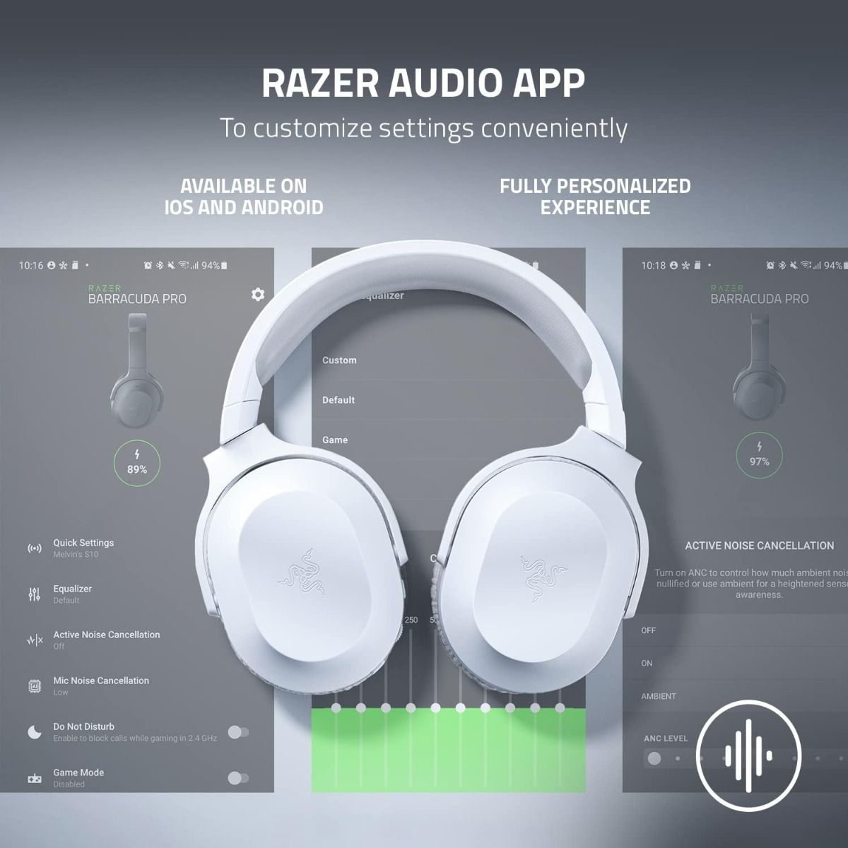 Razer Barracuda X (2022) Wireless Headset Mercury White