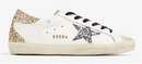 Golden Goose Super-Star White Silver Gold Glitter (W)