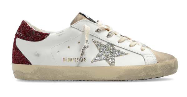 Golden Goose Super-Star Boardeaux Silver Glitter (W)