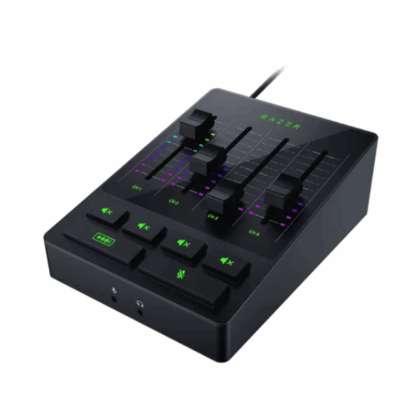 Razer Audio Mixer Analog Audio Mixer, 4-channel Interface with Mute Buttons