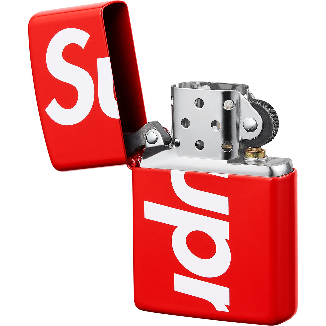 Supreme Logo Zippo Red