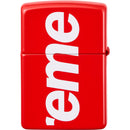 Supreme Logo Zippo Red