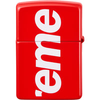 Supreme Logo Zippo Red