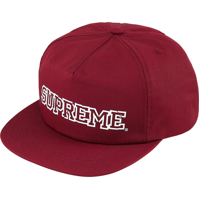 Supreme Shattered Logo 5-Panel Cardinal