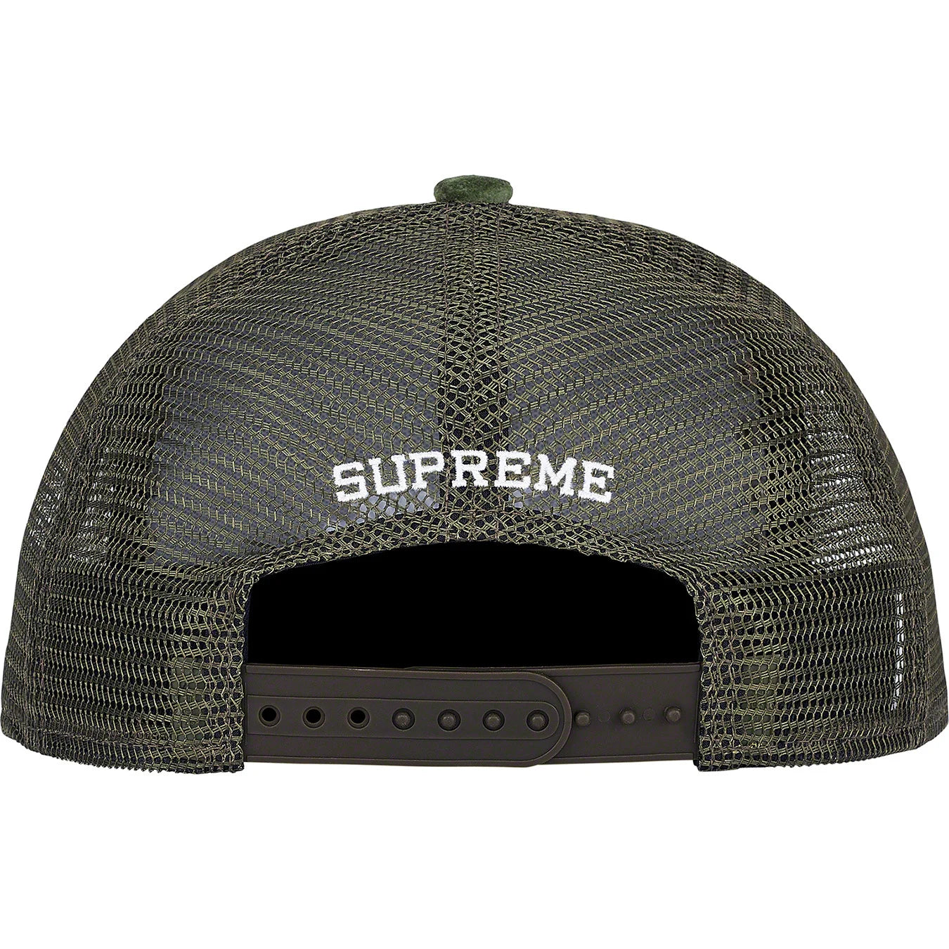 Supreme Studded Velvet Mesh Back 5-Panel Green