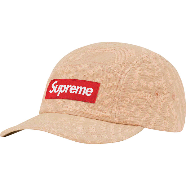 Supreme Circles Jacquard Denim Camp Cap Brown