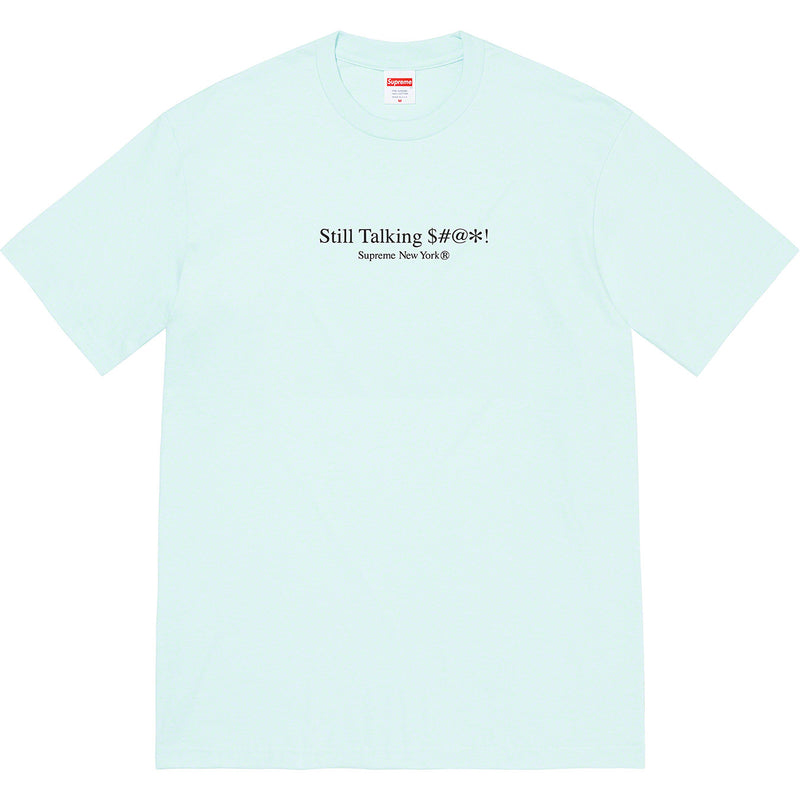 Supreme Still Talking Tee Pale Blue