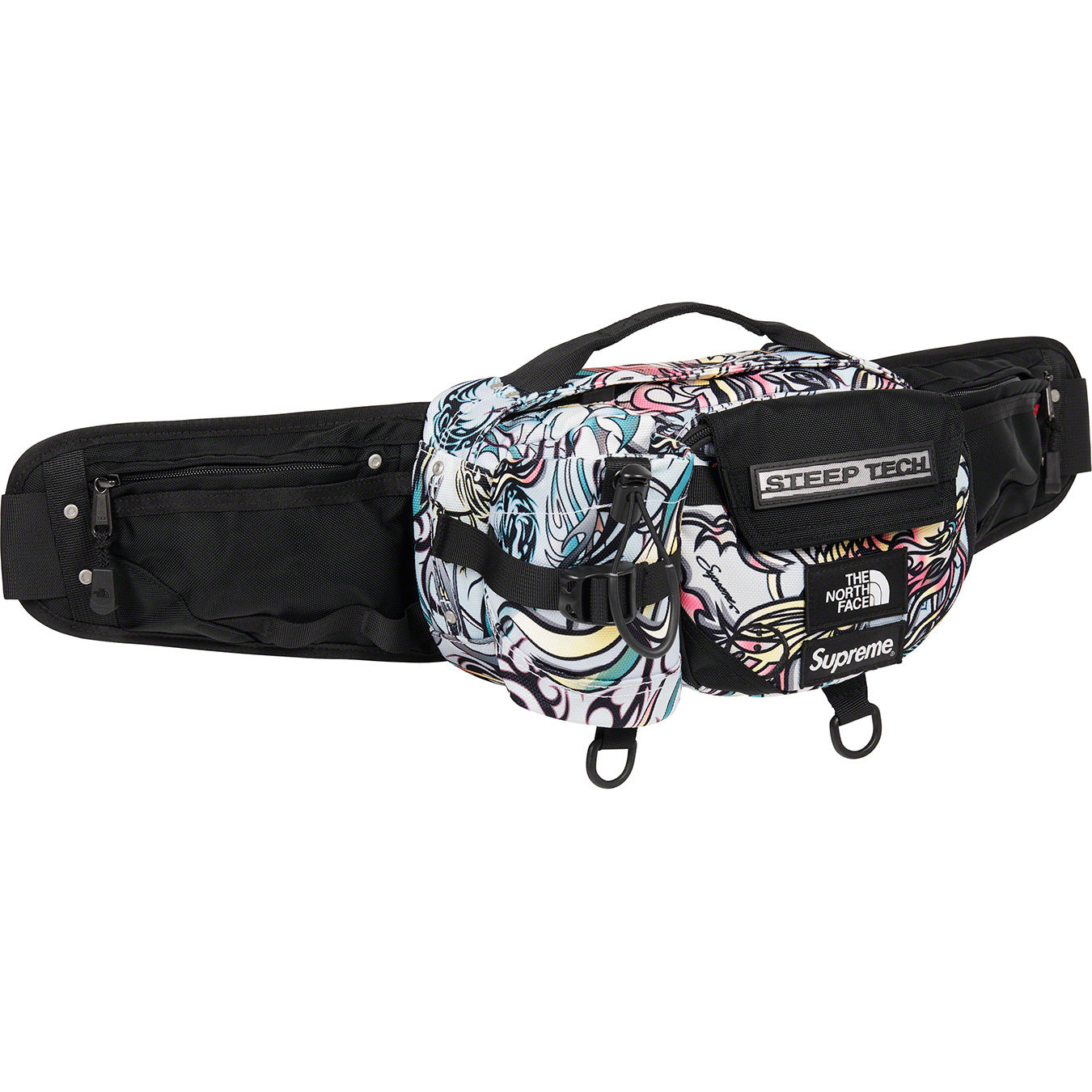 Supreme The North Face Steep Tech Waist Bag Multicolor Dragon