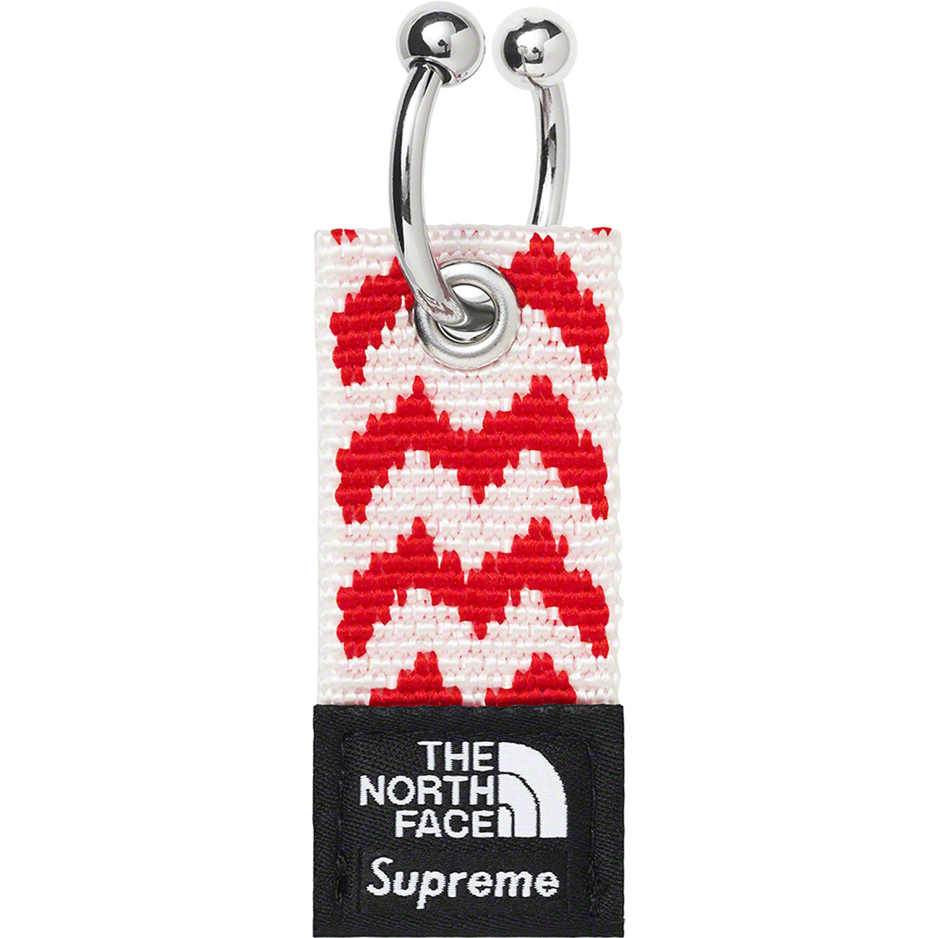 Supreme The North Face Woven Keychain Red