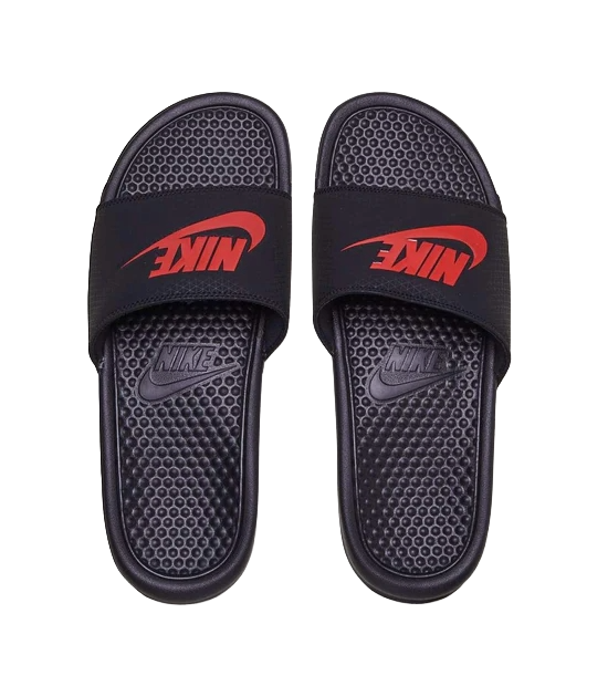 Nike benassi jdi black challenge red