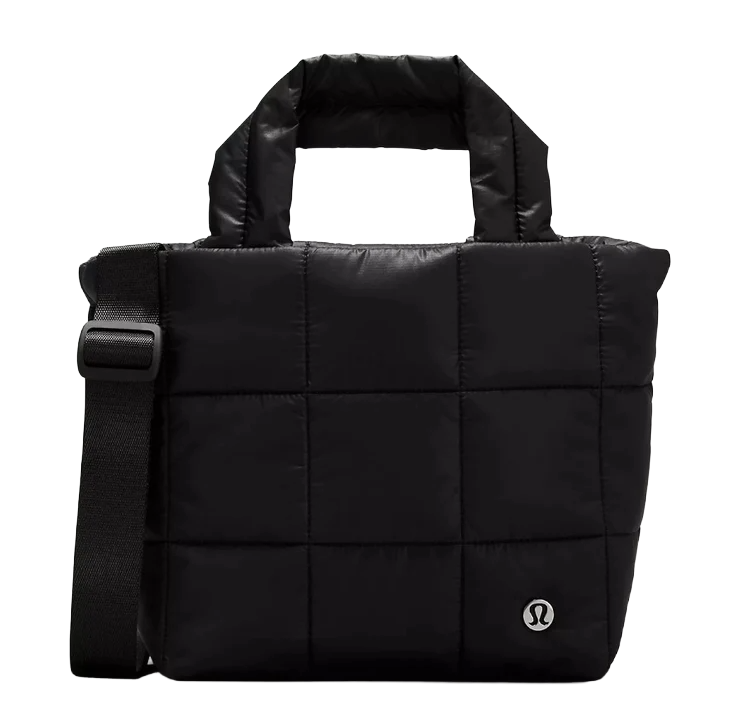 Lululemon Quilted Grid Tote Mini Black 5L