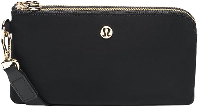 Lululemon Curved Wristlet Black Gold