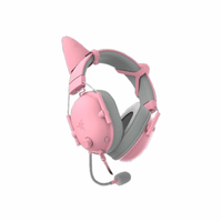 Razer Kitty Ears V2 Gaming Headset Accessory Clip-On Kitty Ears (Quartz Pink)