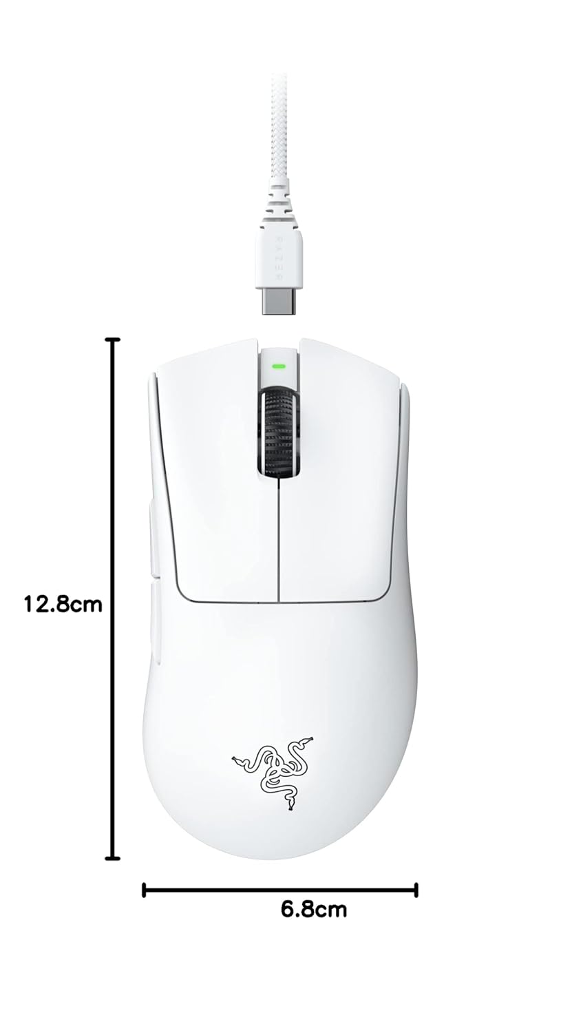 Razer DeathAdder V3 Pro Wireless Gaming Mouse- White