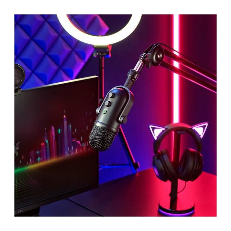 Razer Seiren V2 Pro - Professional-Grade USB Microphone for Streamers