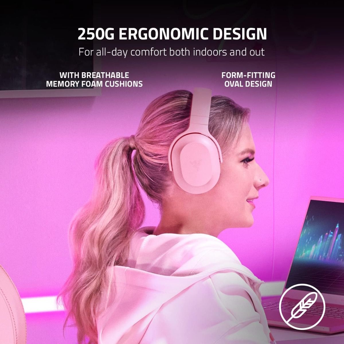 Razer Barracuda X (2022) Wireless Headset Quartz Pink