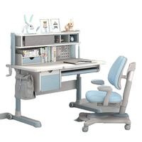 iGrow Collector Desk 6 Pro (Double Layer Bookshelf) + Coral Chair 3