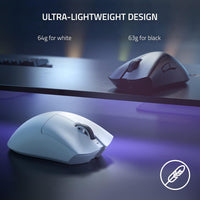 Razer DeathAdder V3 Pro Wireless Gaming Mouse- White
